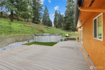 Deck also adjoins the heated pool for added fun!