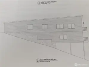 Architectural Drawing of Side Elevation