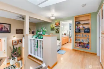 Upstairs loft area with built in storage and craft room. Stair lifts are currently installed but could be removed.