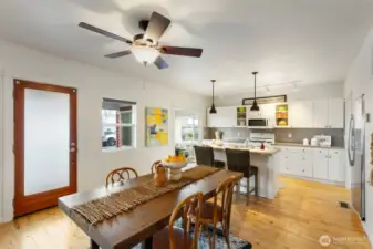 Entertain a crowd in the large dining room.