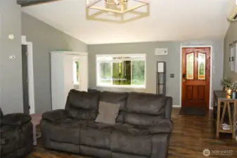 Vaulted ceilings for a spacious feel
