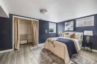 Bedroom 4. Black out blinds for a potential day sleeper