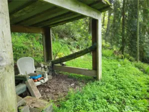 Enjoy the wildlife habitat on lower terrace