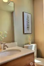 The main floor powder room.