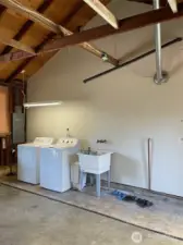 Laundry area and storage