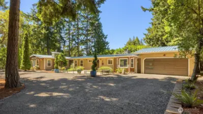 Very well updated home with a 2 car garage plus 10+ additional spots around the oversized roundabout.