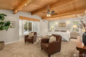 Welcome to the huge primary bedroom!