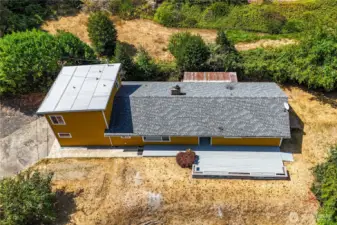 House and property (looking down and slightly west) from the water.