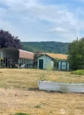 5. The RV carport, shed and well house.
