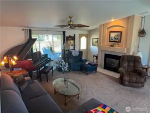 Looking back across the living room to the entry