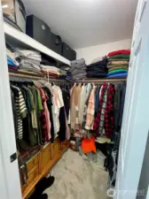 Primary walk-in closet...