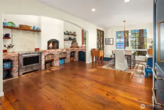 Sub Zero 36" built in designer refrigerator-freezer.