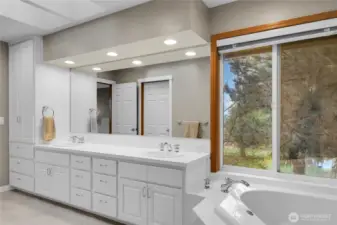 5-piece en-suite bathroom and walk in closet off primary