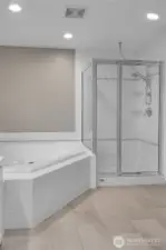5-piece en-suite bathroom and walk in closet