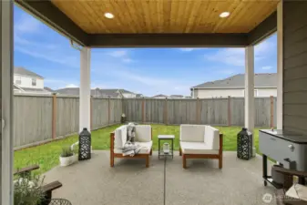 Covered back patio ~