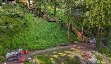 Ariel view of rec lot