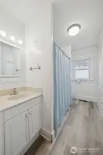 Full bathroom on the main level