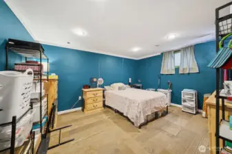 Basement bedroom