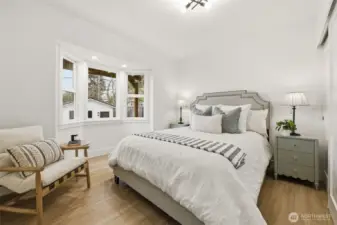 One of two main floor bedrooms.