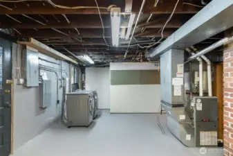 Utility room. Not pictured: large shop space. This basement goes on and on!