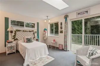 Spare bedroom or could be hobby room,has access to a deck.