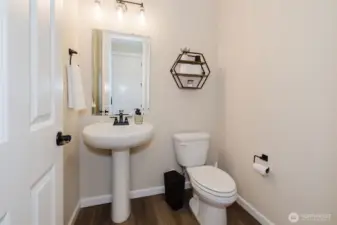 1/2 bath downstairs