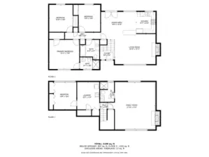 Upper and Lower Floor Plans