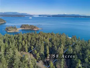 Aerial showing property lines