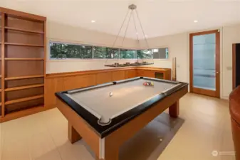 Guest house pool table