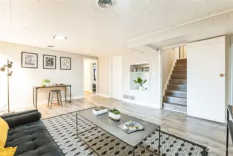 Family Room in basement