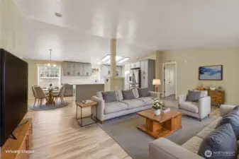 Living Room, Brand New Flooring