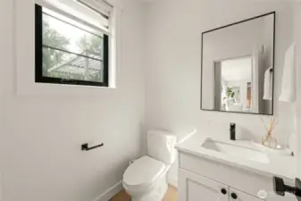 Powder room (1/2 bath).