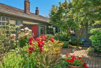 Central courtyard garden