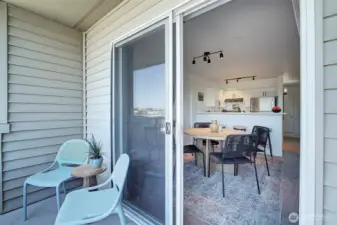 Private, west-facing deck.