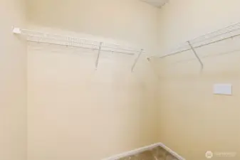 Large primary walk in closet!