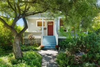 Secluded and only steps to town.  This well-loved historic Old Town home has it all! Situated on a Corner Lot, fully fenced private back yard, professionally landscaped park like sanctuary.
