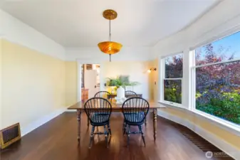 You can see how much room there is for your dining room set, buffet and more.