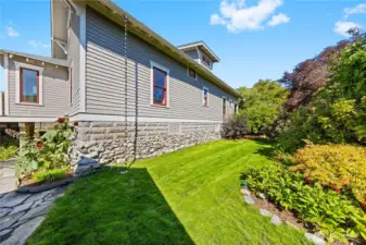Lush grass and soothing landscaping adds beauty to the enjoyment of a relaxed, healthy lifestyle.  There is Full yard irrigation to keep everything looking so wonderful.