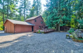 Rear of home.
