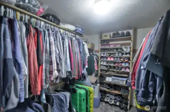 Primary closet.