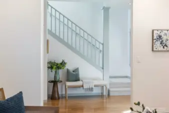 Open, light and airy entryway.