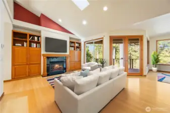 Virtually staged Living Room