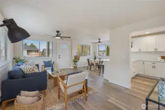 Open concept living/social space