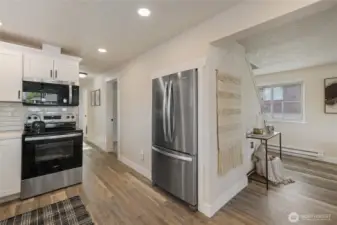 All new stainless steel appliances