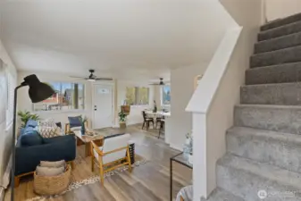 New carpet installed on stairs and all bedrooms