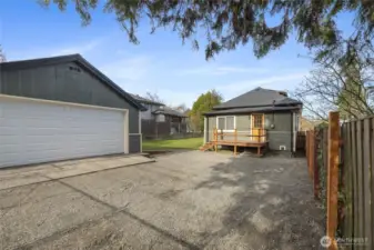 2 car garage, RV or additional parking