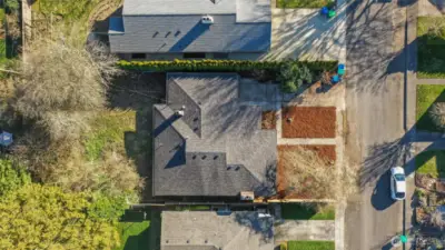 View from above showcasing the generous urban lot.
