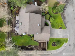 Large corner lot on a cul-de-sac