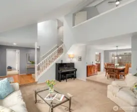 Note the large loft/bonus room over the dining room