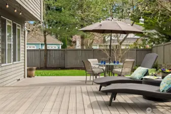 You'll love soaking up the summer sun on your large deck